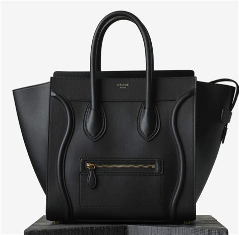 celine micro luggage bag black|celine shoulder luggage tote price.